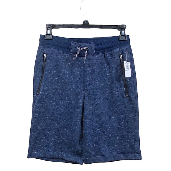 NWT Old Navy Elevated Fleece Jogger Short Navy Stretch Performance Sweat Shorts - Picture 8 of 16